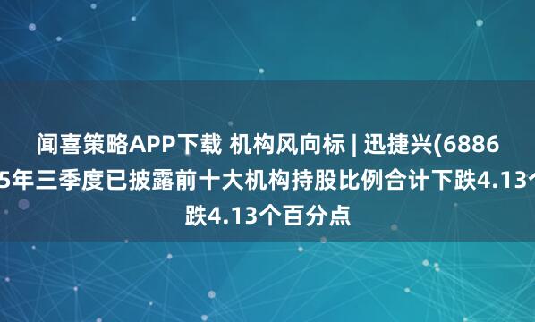 闻喜策略APP下载 机构风向标 | 迅捷兴(688655)2025年三季度已披露前十大机构持股比例合计下跌4.13个百分点